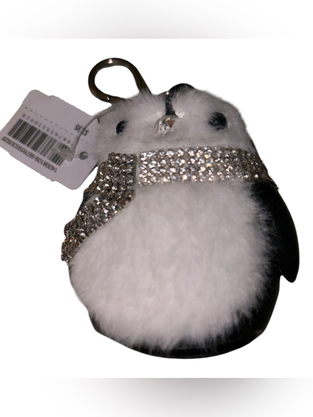 Bath & Body Works Penguin Keychain Bag Charm with Crystal neck scarf NWT